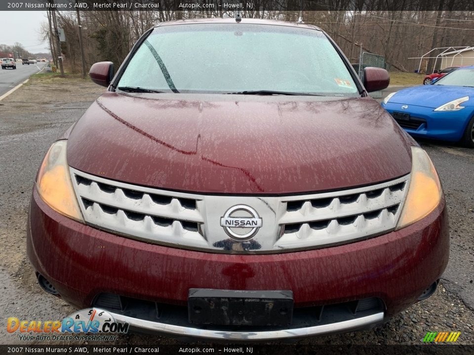 2007 Nissan Murano S AWD Merlot Pearl / Charcoal Photo #8