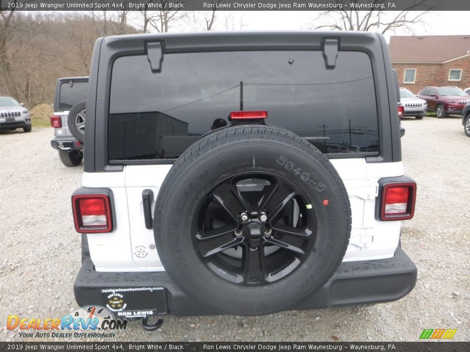 2019 Jeep Wrangler Unlimited Sport 4x4 Bright White / Black Photo #4