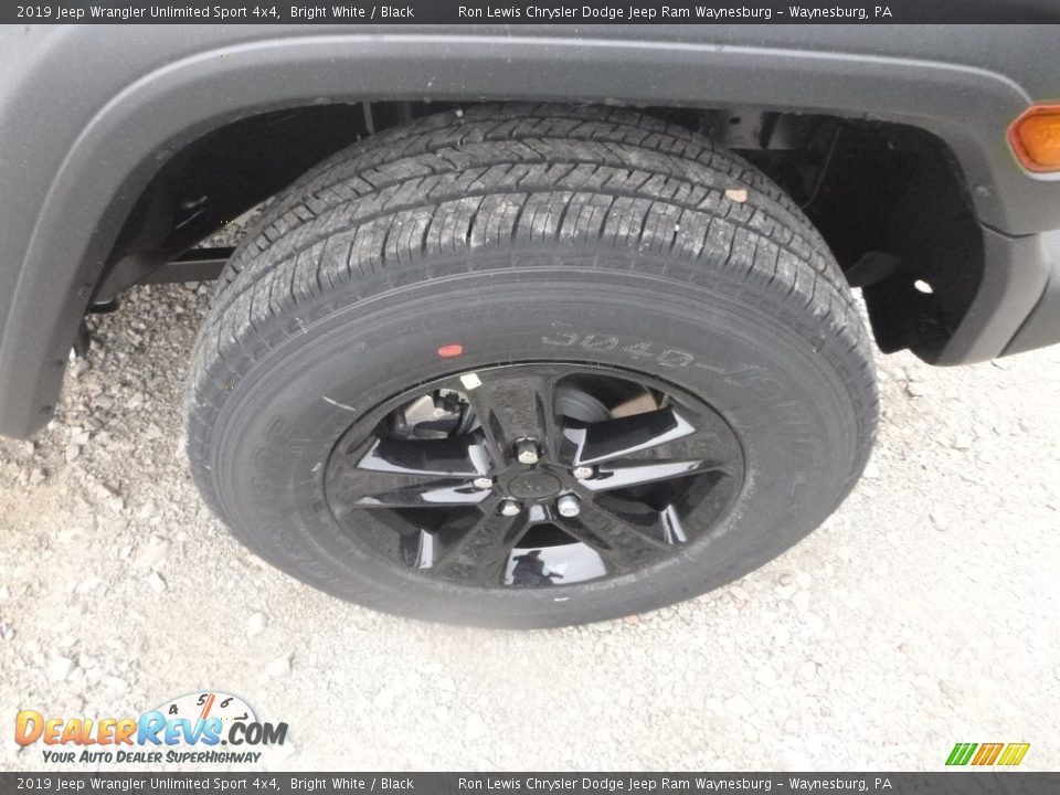 2019 Jeep Wrangler Unlimited Sport 4x4 Bright White / Black Photo #9