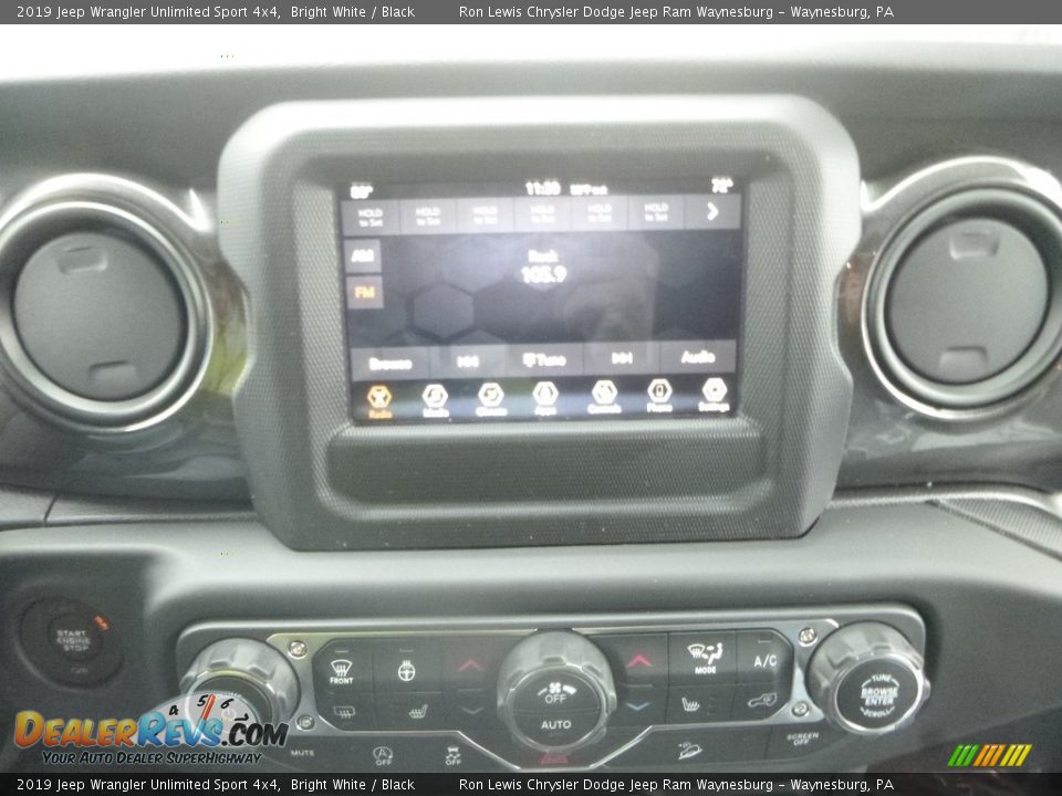 2019 Jeep Wrangler Unlimited Sport 4x4 Bright White / Black Photo #15