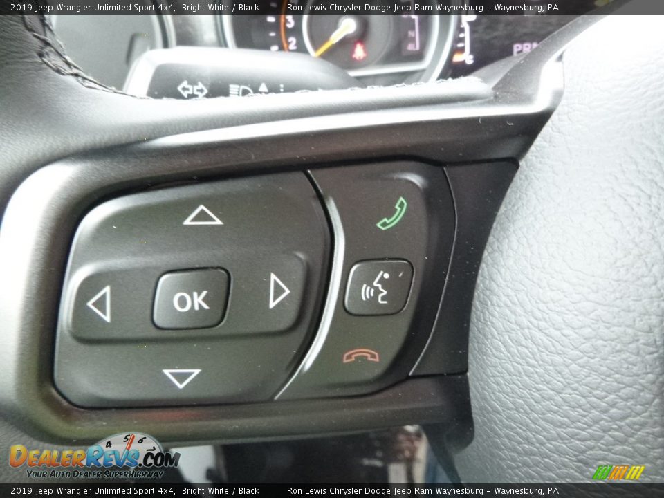 2019 Jeep Wrangler Unlimited Sport 4x4 Bright White / Black Photo #19