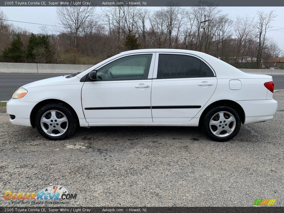 2005 Toyota Corolla CE Super White / Light Gray Photo #6