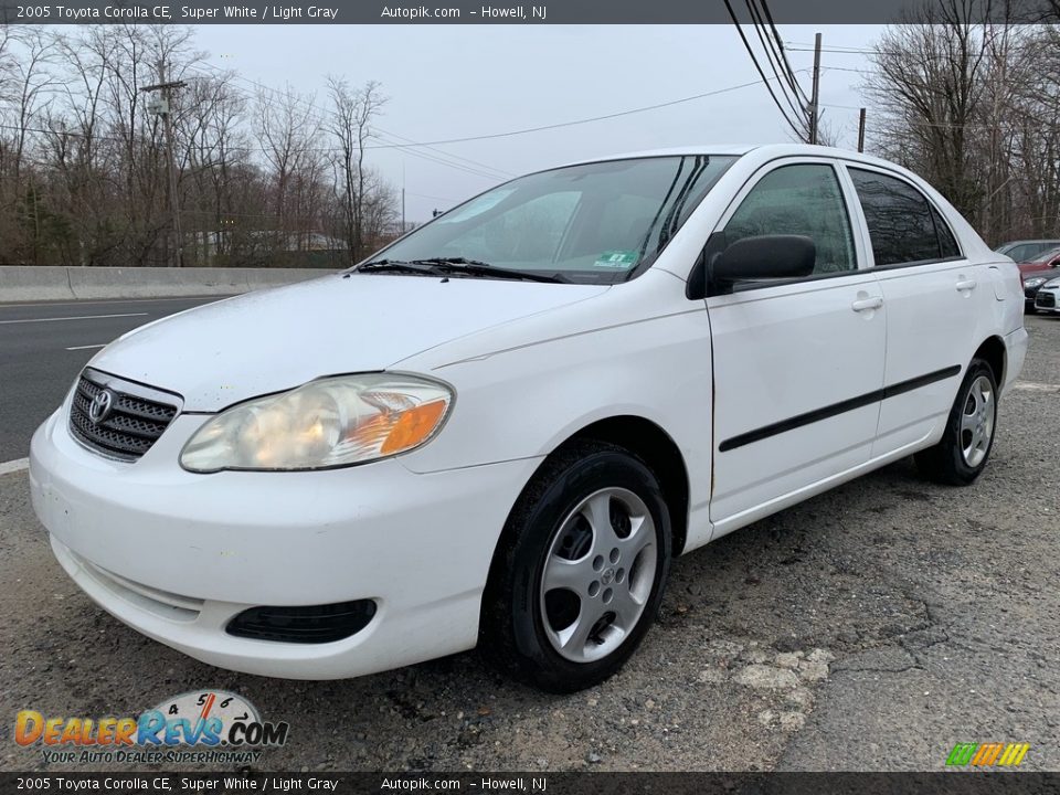 2005 Toyota Corolla CE Super White / Light Gray Photo #7