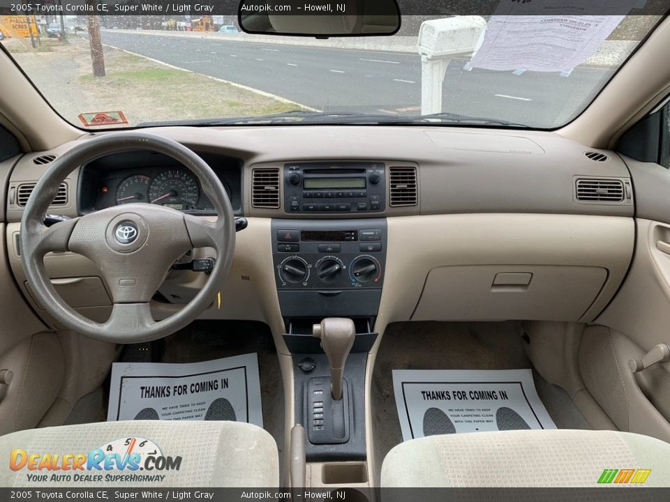 2005 Toyota Corolla CE Super White / Light Gray Photo #13