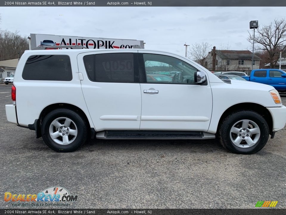 2004 Nissan Armada SE 4x4 Blizzard White / Sand Photo #2