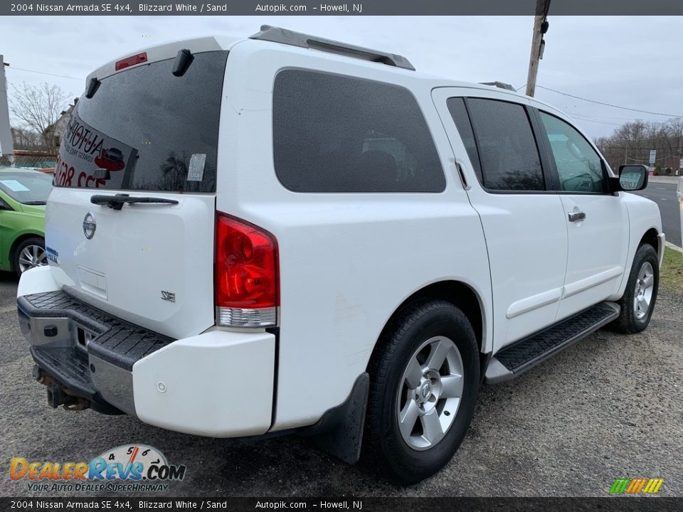 2004 Nissan Armada SE 4x4 Blizzard White / Sand Photo #3