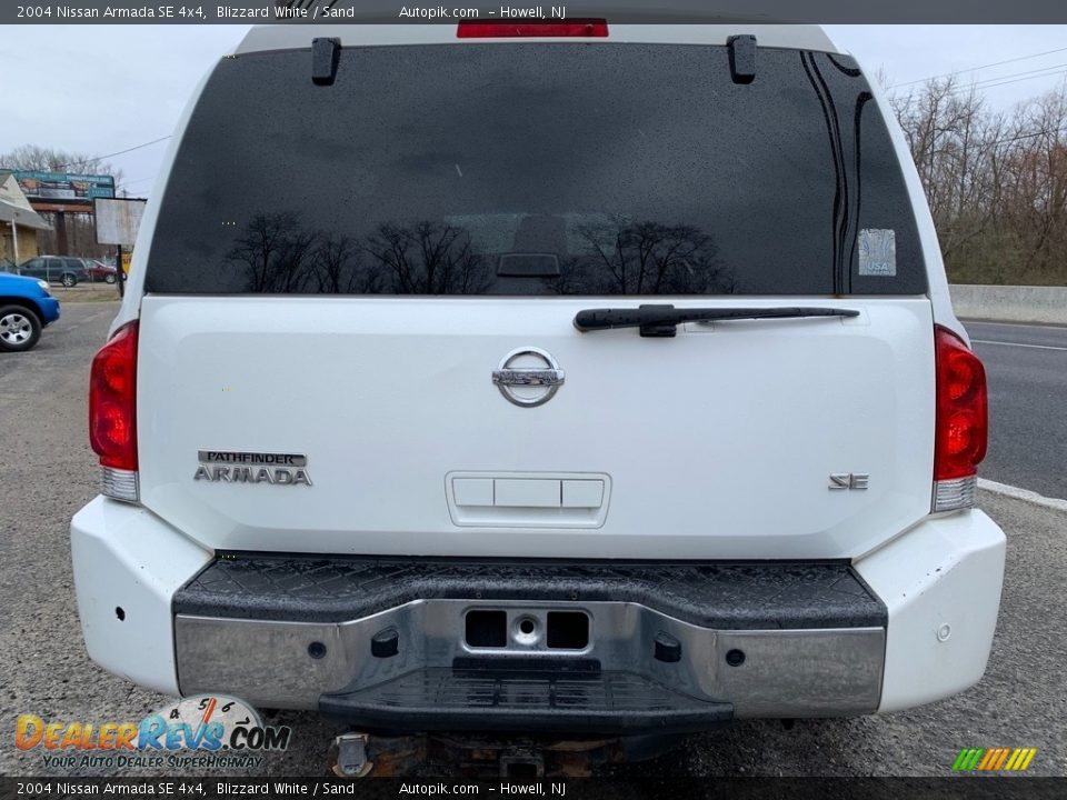 2004 Nissan Armada SE 4x4 Blizzard White / Sand Photo #4