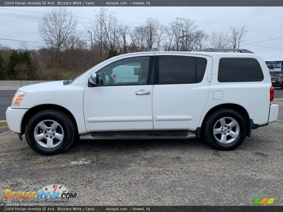 2004 Nissan Armada SE 4x4 Blizzard White / Sand Photo #6