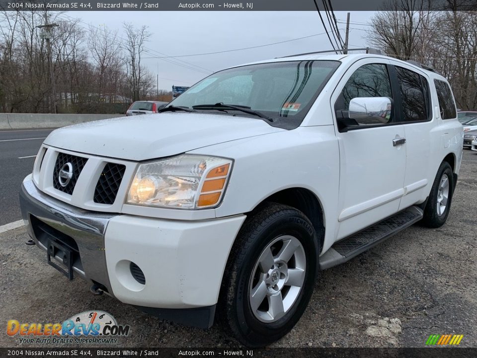 2004 Nissan Armada SE 4x4 Blizzard White / Sand Photo #7