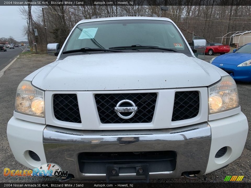 2004 Nissan Armada SE 4x4 Blizzard White / Sand Photo #8