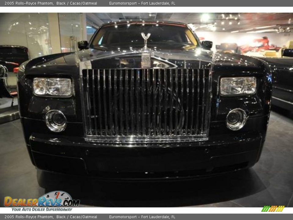 2005 Rolls-Royce Phantom Black / Cacao/Oatmeal Photo #2