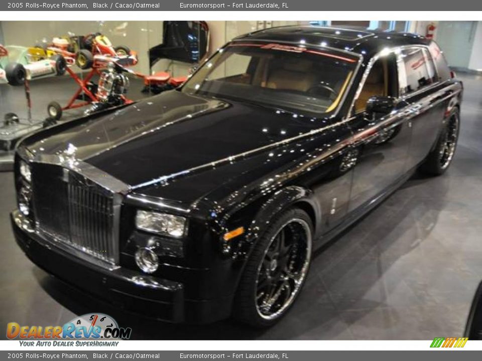 2005 Rolls-Royce Phantom Black / Cacao/Oatmeal Photo #3