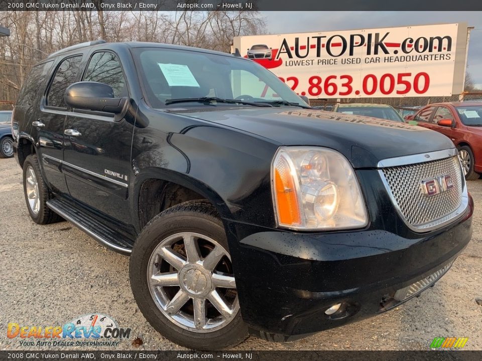 2008 GMC Yukon Denali AWD Onyx Black / Ebony Photo #1