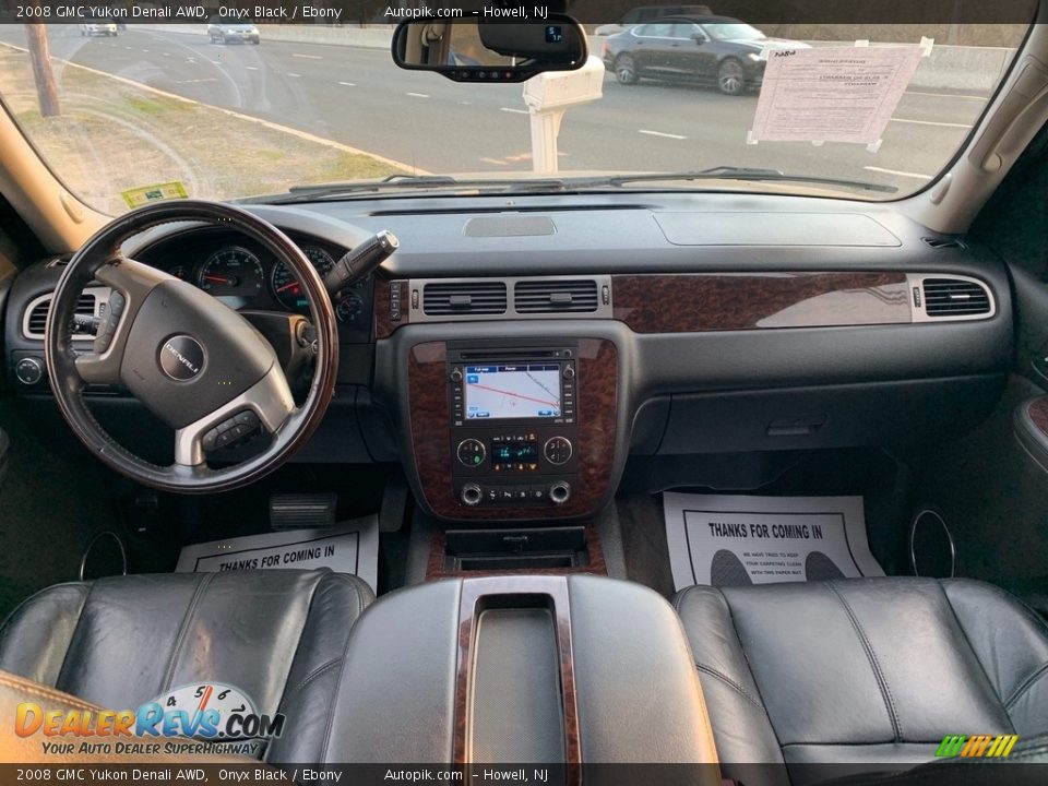 2008 GMC Yukon Denali AWD Onyx Black / Ebony Photo #14