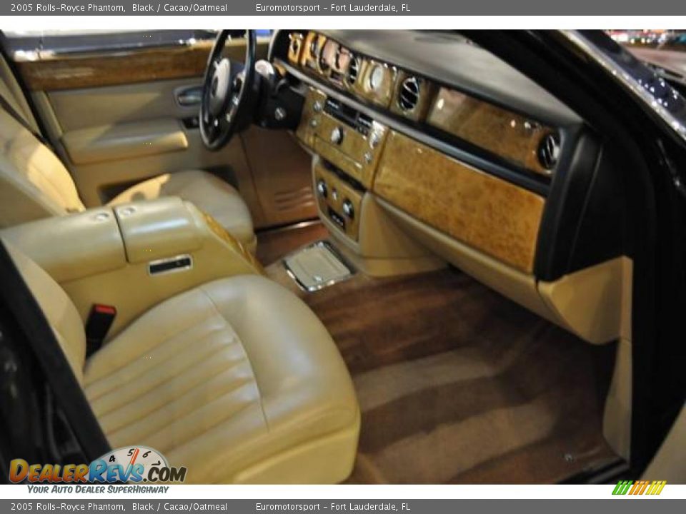 2005 Rolls-Royce Phantom Black / Cacao/Oatmeal Photo #7