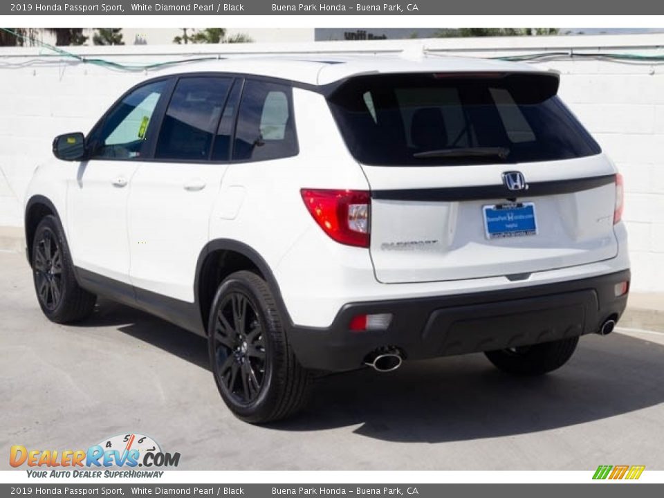 2019 Honda Passport Sport White Diamond Pearl / Black Photo #2