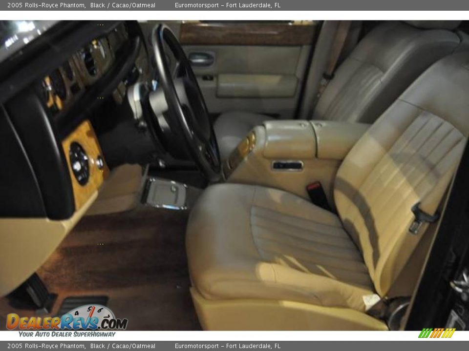 2005 Rolls-Royce Phantom Black / Cacao/Oatmeal Photo #12