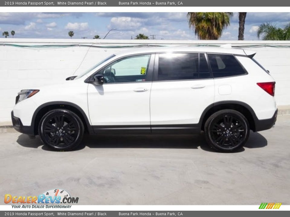 2019 Honda Passport Sport White Diamond Pearl / Black Photo #4