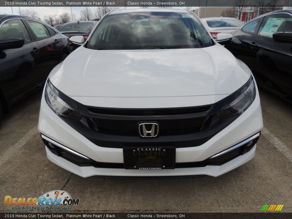 2019 Honda Civic Touring Sedan Platinum White Pearl / Black Photo #2