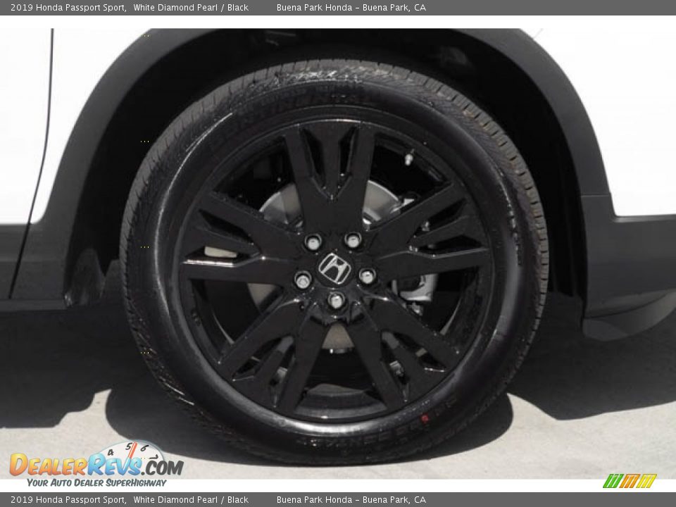 2019 Honda Passport Sport White Diamond Pearl / Black Photo #11