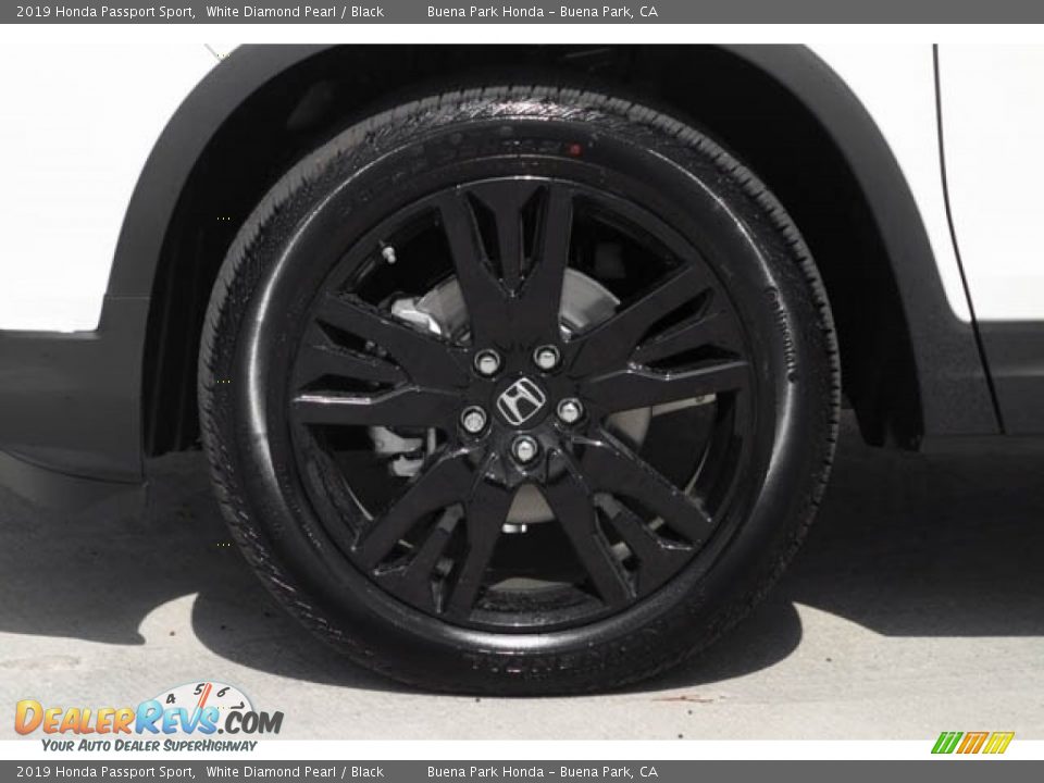 2019 Honda Passport Sport White Diamond Pearl / Black Photo #12