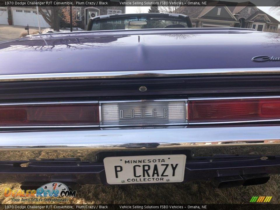 1970 Dodge Challenger R/T Convertible Plum Crazy / Black Photo #12