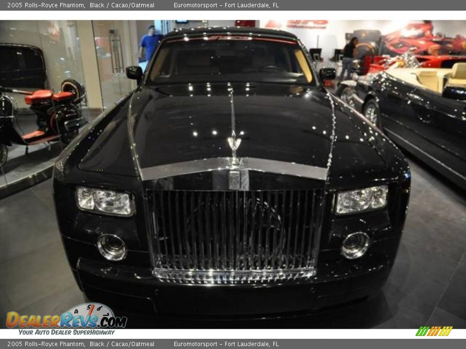 2005 Rolls-Royce Phantom Black / Cacao/Oatmeal Photo #15
