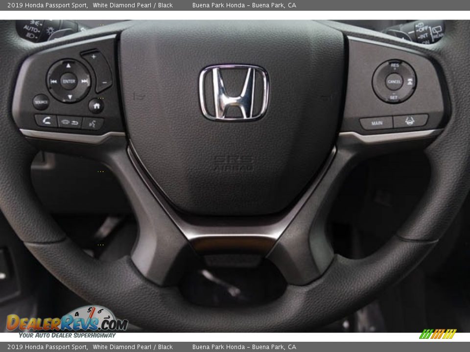 2019 Honda Passport Sport White Diamond Pearl / Black Photo #18