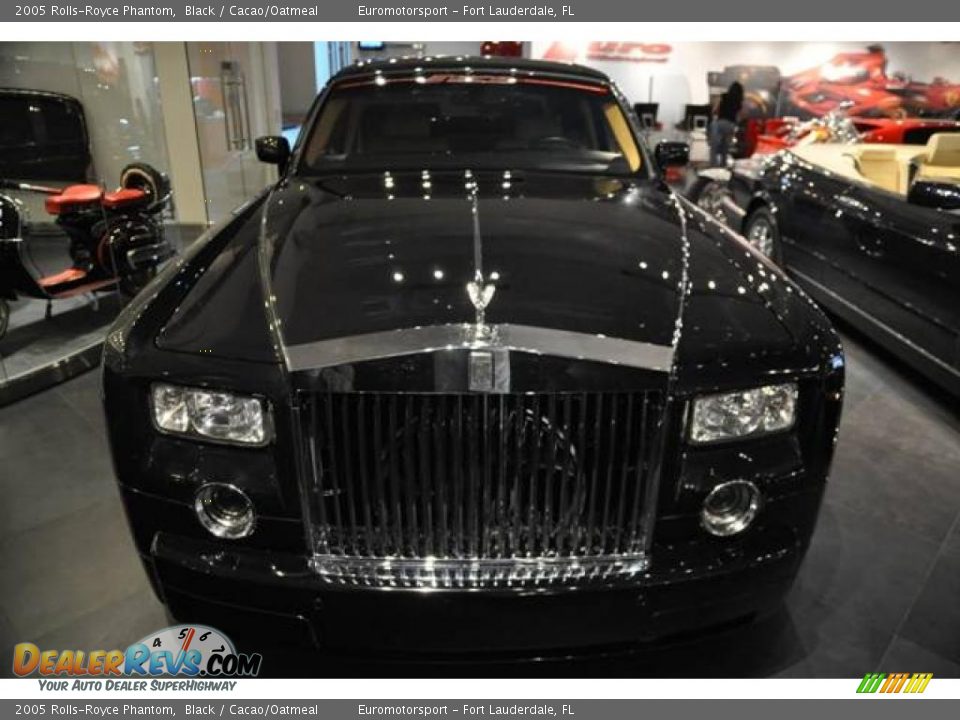 2005 Rolls-Royce Phantom Black / Cacao/Oatmeal Photo #16