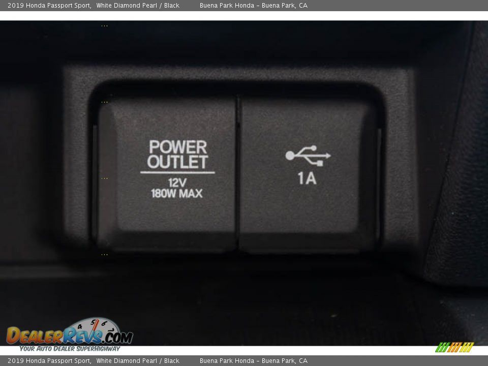 2019 Honda Passport Sport White Diamond Pearl / Black Photo #22