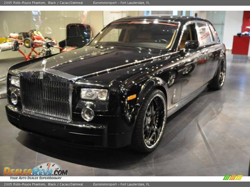 2005 Rolls-Royce Phantom Black / Cacao/Oatmeal Photo #19