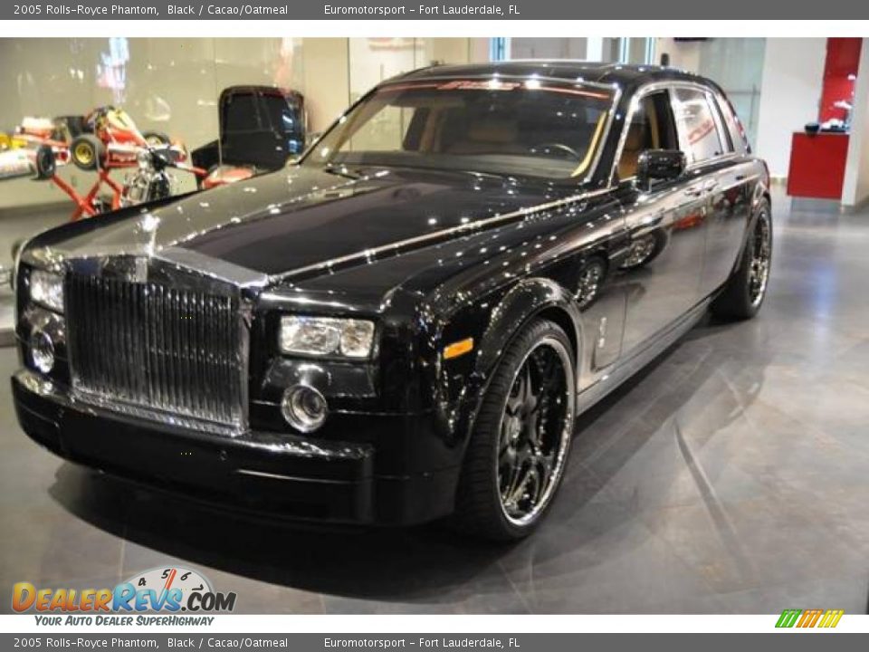 2005 Rolls-Royce Phantom Black / Cacao/Oatmeal Photo #22