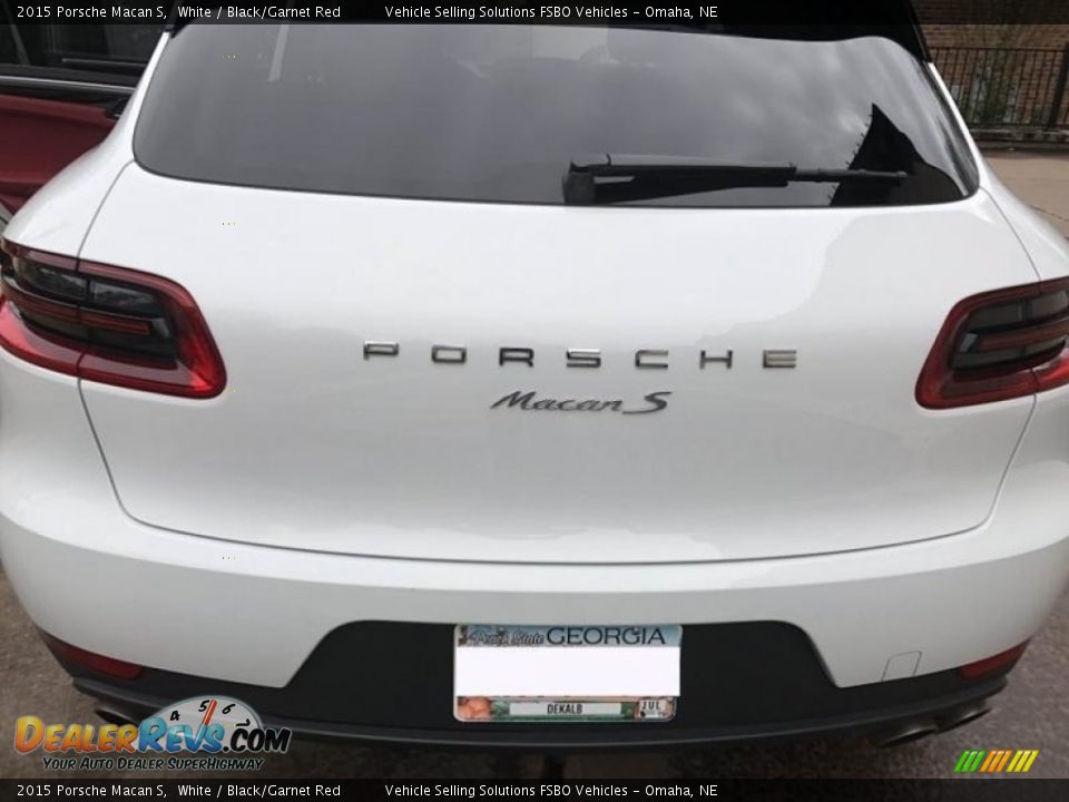 2015 Porsche Macan S White / Black/Garnet Red Photo #24