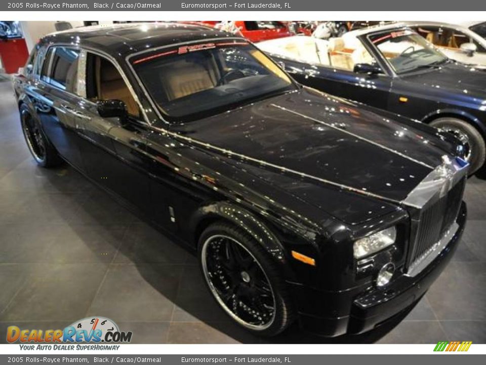 2005 Rolls-Royce Phantom Black / Cacao/Oatmeal Photo #24