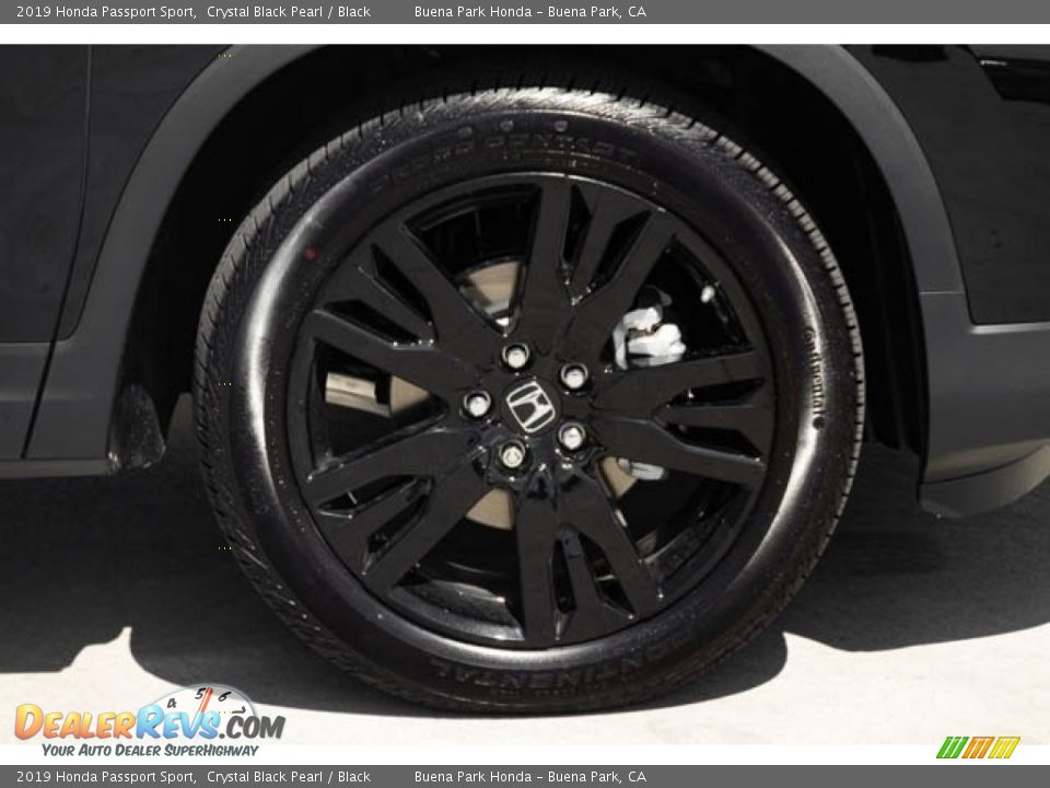 2019 Honda Passport Sport Crystal Black Pearl / Black Photo #10