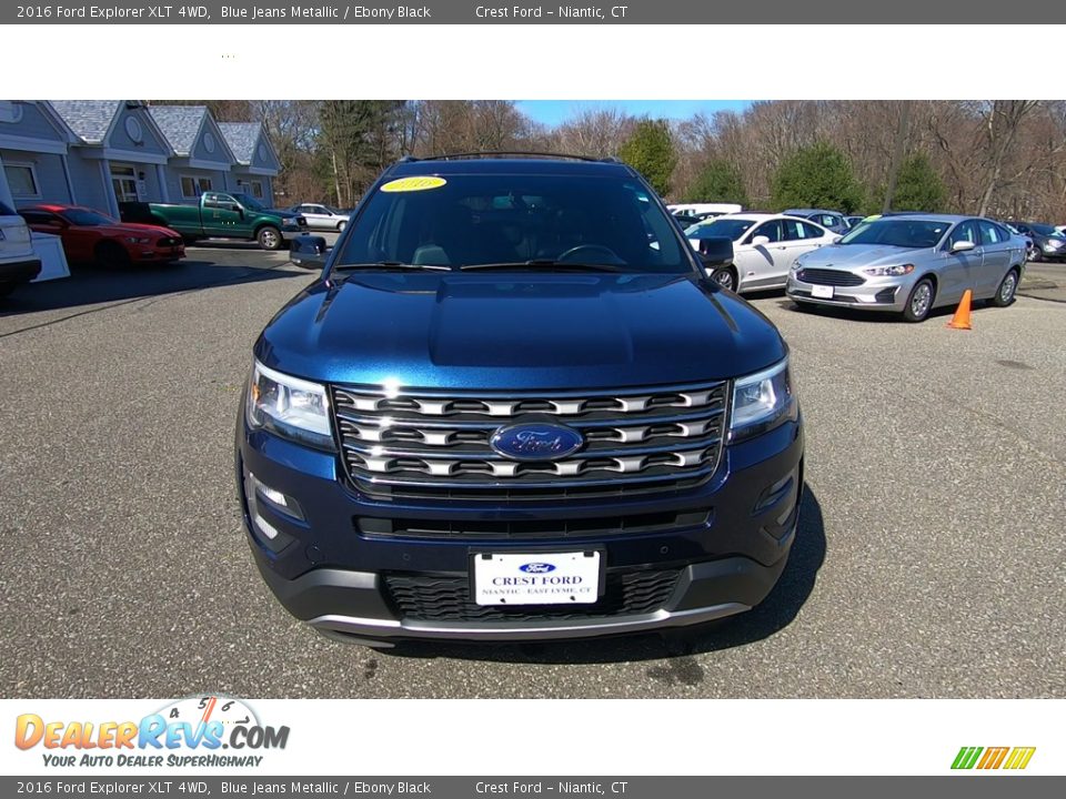 2016 Ford Explorer XLT 4WD Blue Jeans Metallic / Ebony Black Photo #2