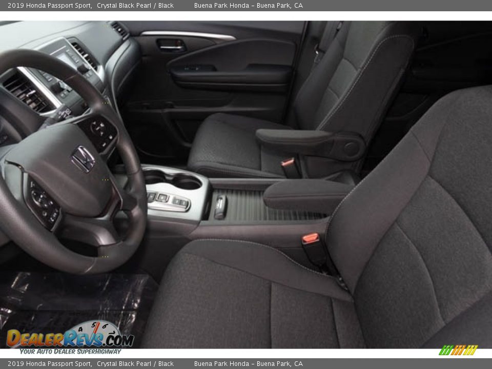 2019 Honda Passport Sport Crystal Black Pearl / Black Photo #16