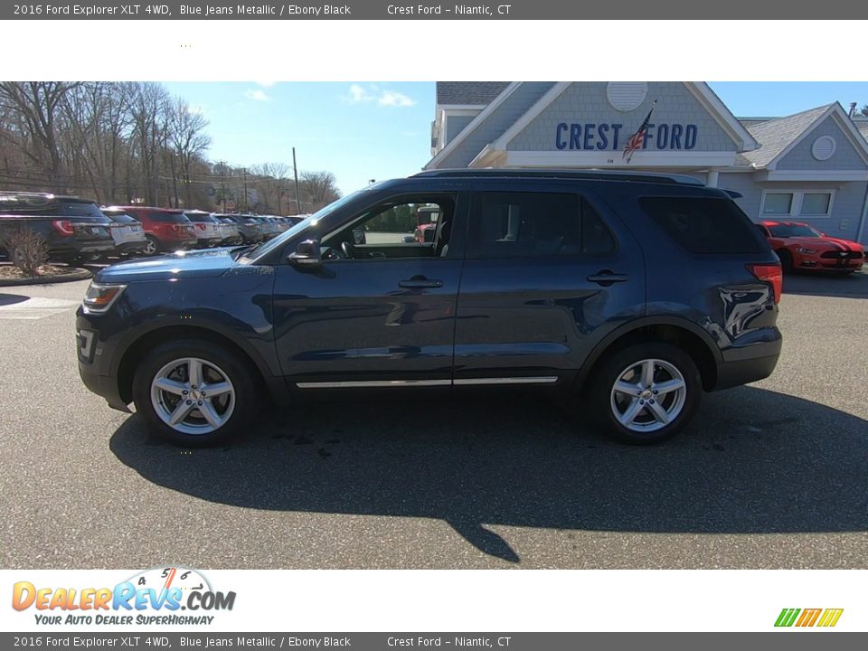 2016 Ford Explorer XLT 4WD Blue Jeans Metallic / Ebony Black Photo #4