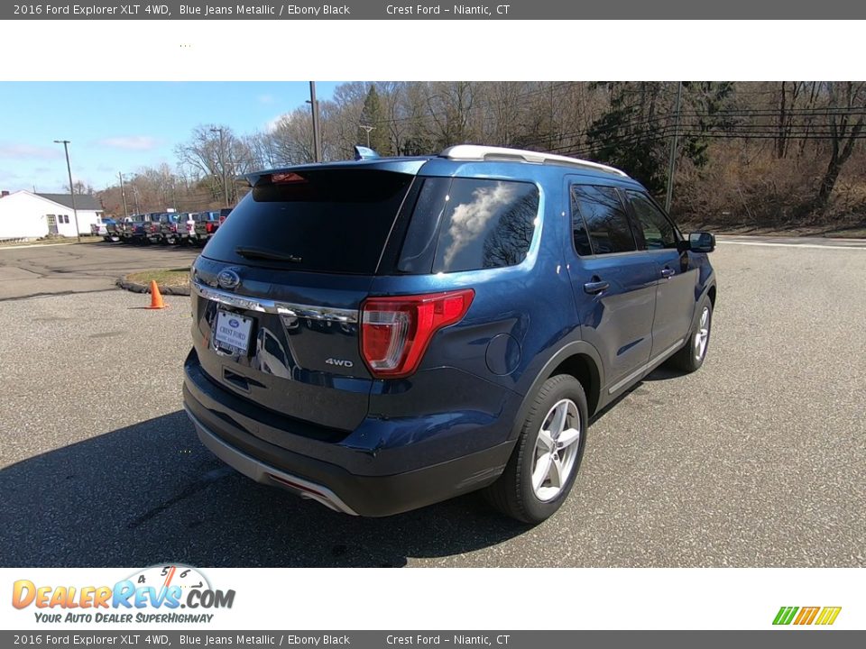 2016 Ford Explorer XLT 4WD Blue Jeans Metallic / Ebony Black Photo #7