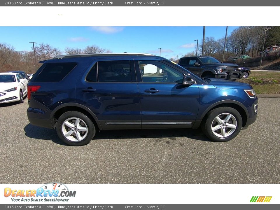 2016 Ford Explorer XLT 4WD Blue Jeans Metallic / Ebony Black Photo #8