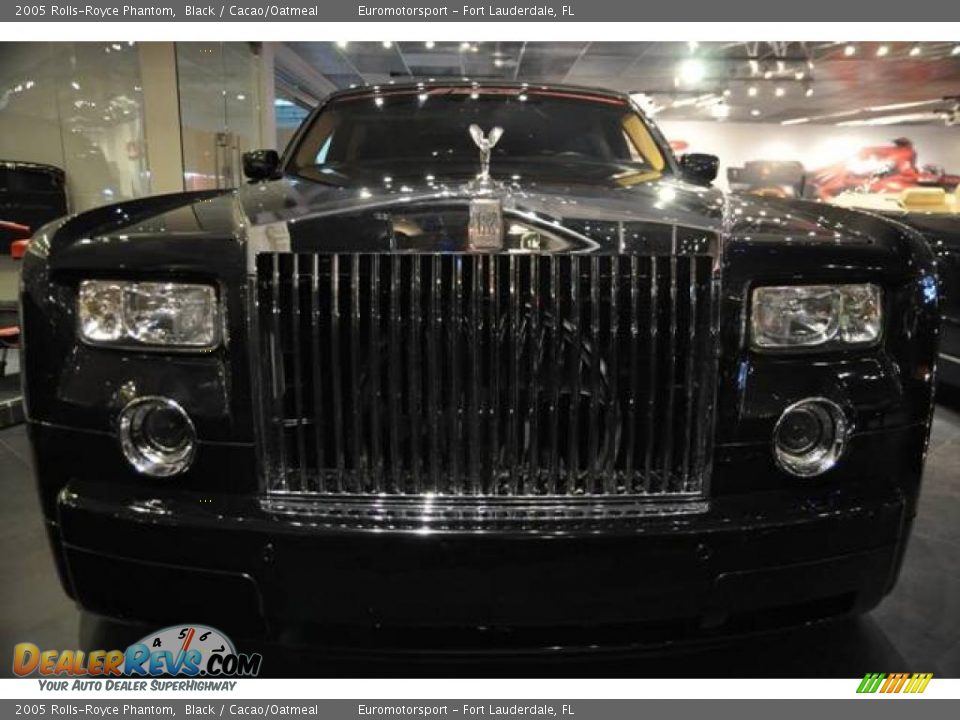 2005 Rolls-Royce Phantom Black / Cacao/Oatmeal Photo #28