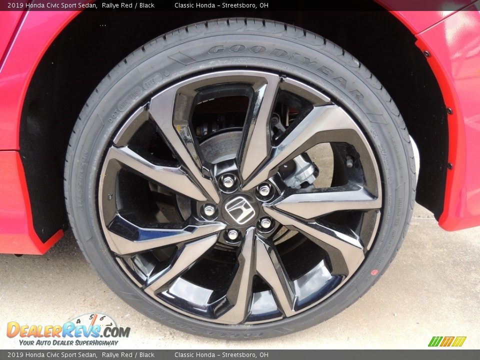 2019 Honda Civic Sport Sedan Rallye Red / Black Photo #6