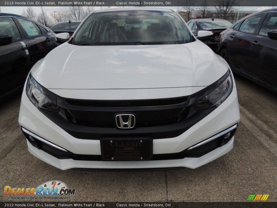 2019 Honda Civic EX-L Sedan Platinum White Pearl / Black Photo #2