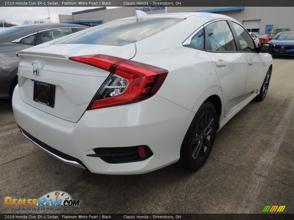 2019 Honda Civic EX-L Sedan Platinum White Pearl / Black Photo #4