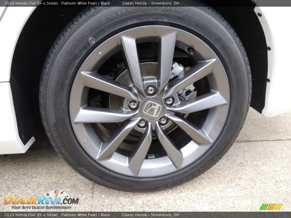 2019 Honda Civic EX-L Sedan Platinum White Pearl / Black Photo #6