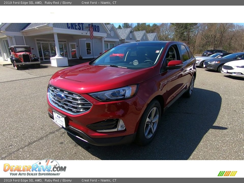 2019 Ford Edge SEL AWD Ruby Red / Ebony Photo #3