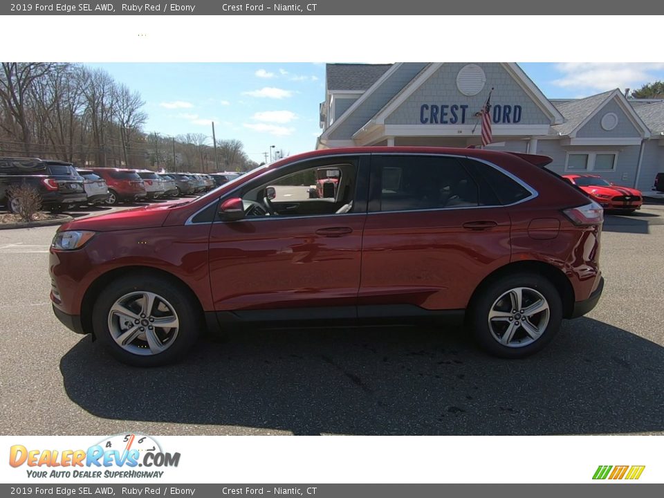 2019 Ford Edge SEL AWD Ruby Red / Ebony Photo #4