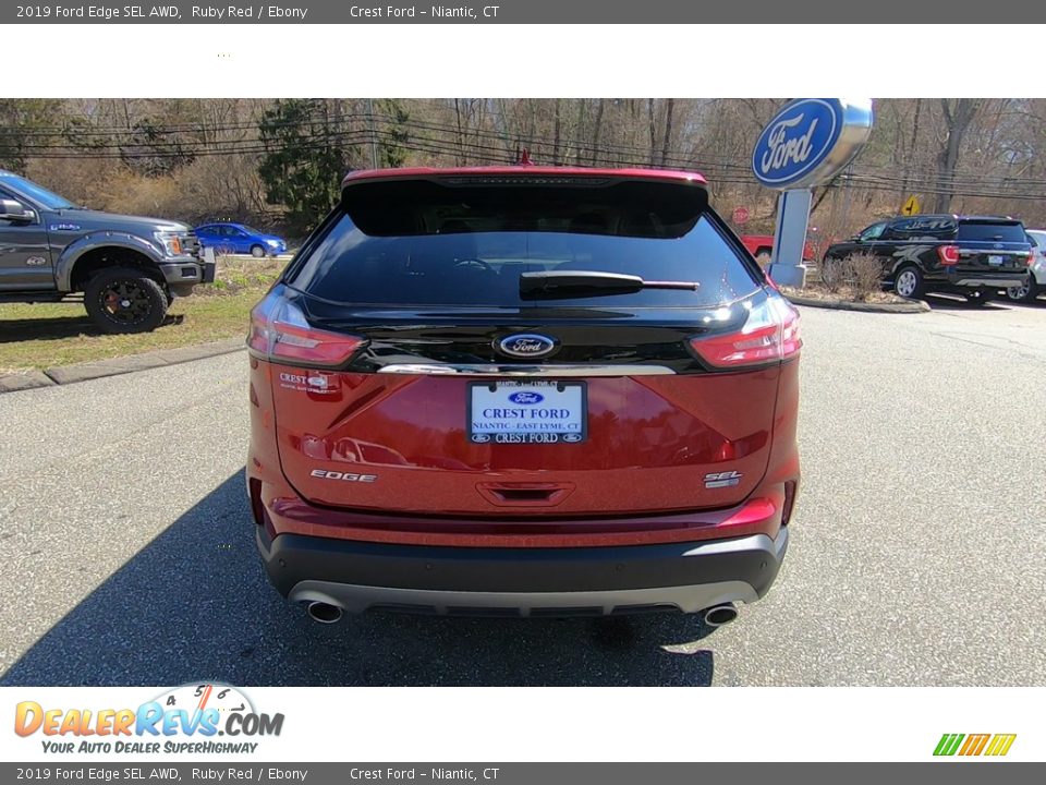 2019 Ford Edge SEL AWD Ruby Red / Ebony Photo #6