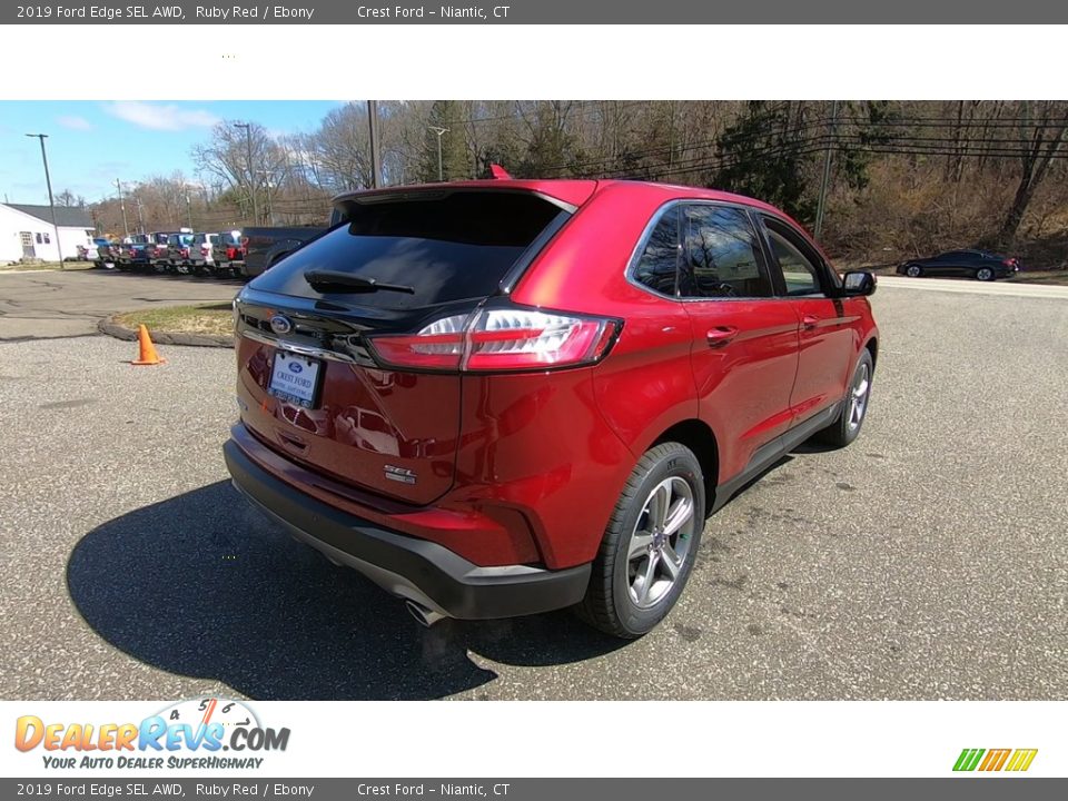 2019 Ford Edge SEL AWD Ruby Red / Ebony Photo #7