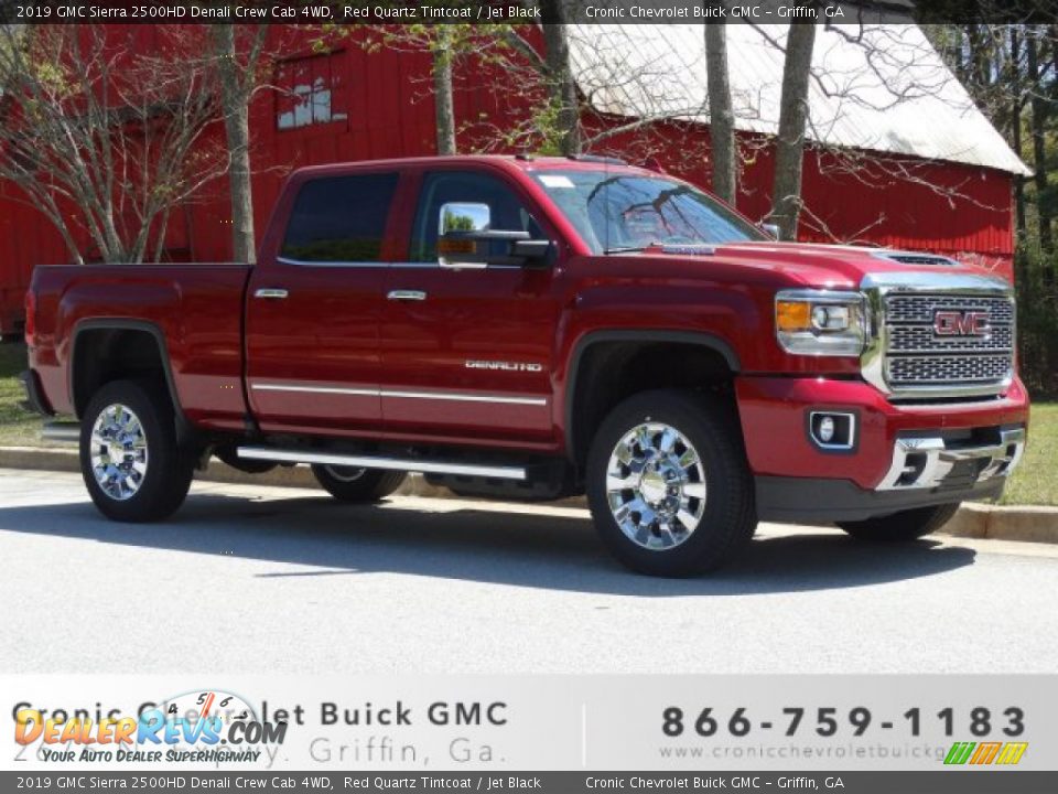 2019 GMC Sierra 2500HD Denali Crew Cab 4WD Red Quartz Tintcoat / Jet Black Photo #1